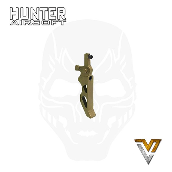 Gatilho M4/M16 Ares Amoeba dupla regulagem AEG V.2 dourado - VL Airsoft Parts