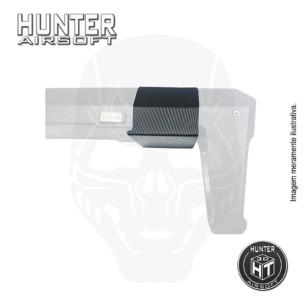Prolongador curto stock tube Poseidon PDW e D.E Armory - Hunter Airsoft