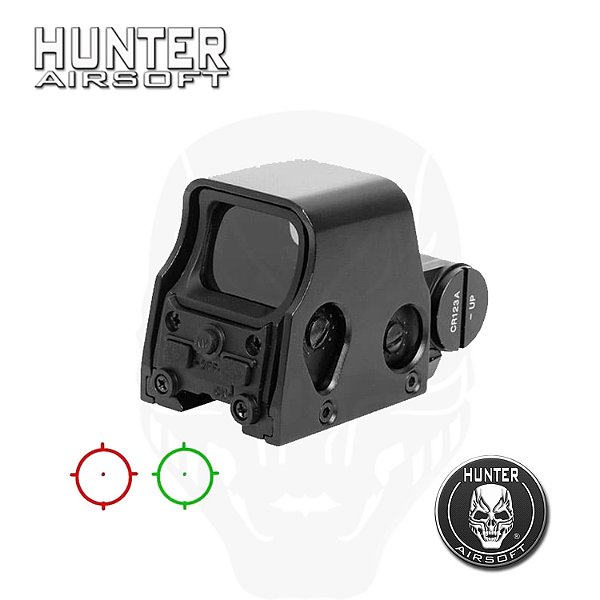 Red Dot mod Eotech 553 trilho 22mm Preto réplica - Hunter Airsoft