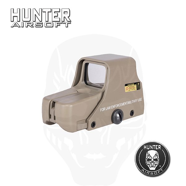 Red Dot mod Eotech 551 trilho 22mm Tan réplica - Hunter Airsoft