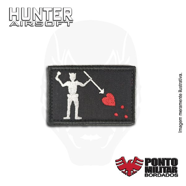 Patch Barba Negra Forward Airsoft bordado - Ponto Militar