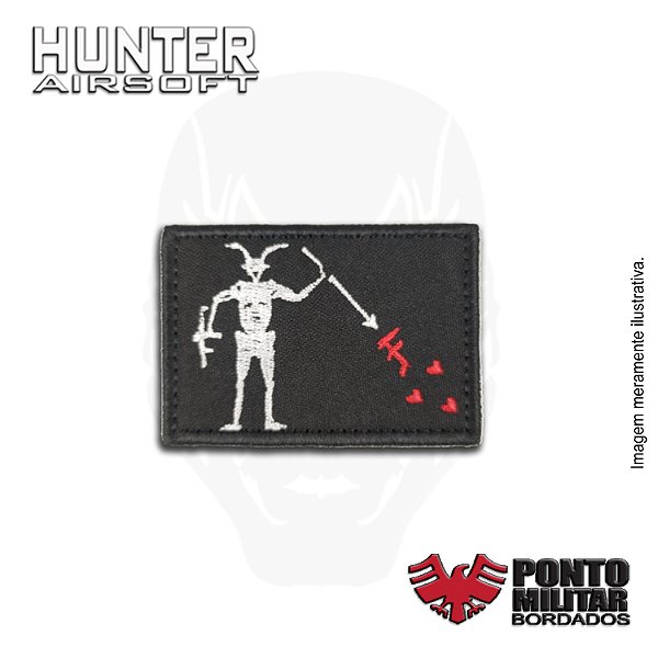 Patch Barba Negra PMC Airsoft bordado - Ponto Militar