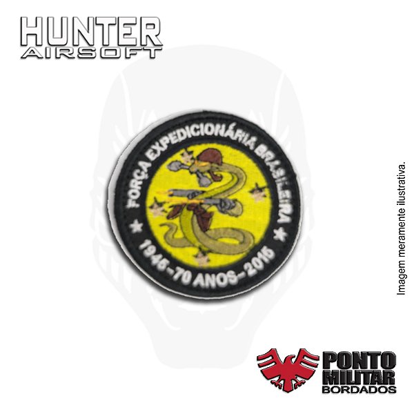 Patch Força Expedicionária Brasileira 70 anos bordado - Ponto Militar