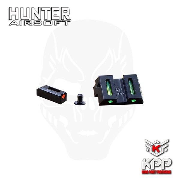 Alça e massa de mira Glock GBB Airsoft - KPP