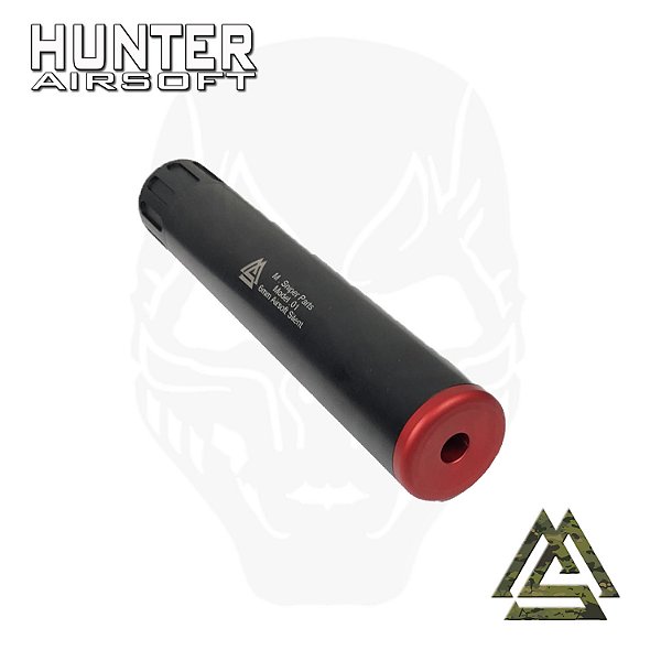 Supressor Airsoft aluminio M4/M16 CCW 14mm Airsoft 38x200mm - MS Parts