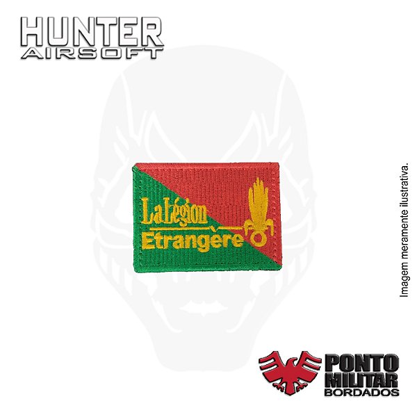 Patch Legião Estrangeira bordado - Ponto Militar