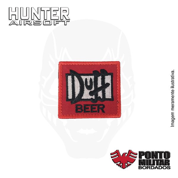 Patch Duff Beer bordado - Ponto Militar