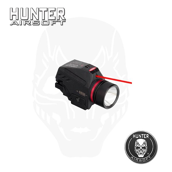 Lanterna Tática 150 lumens laser - Hunter Airsoft
