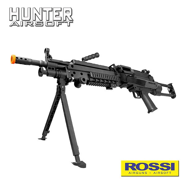 Rifle Airsoft AEG Suporte LMG M249 Ligth 6mm - Rossi