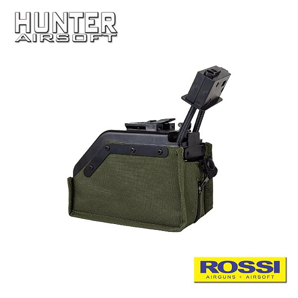 Magazine Airsoft Drum Mag LMG M249 6mm 1500 rounds - Rossi