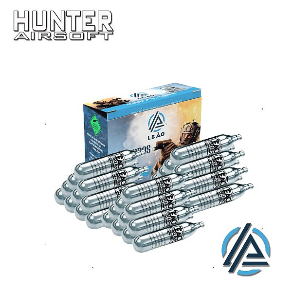 Kit 3x Cilindro CO² 12G Airsoft/Airgun (cx c/ 10 und) - Leão