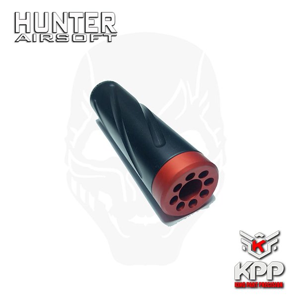 Supressor Alumínio Espiral SRS / TAC41 rosca 24mm Tipo 2 35 x 150mm – KPP