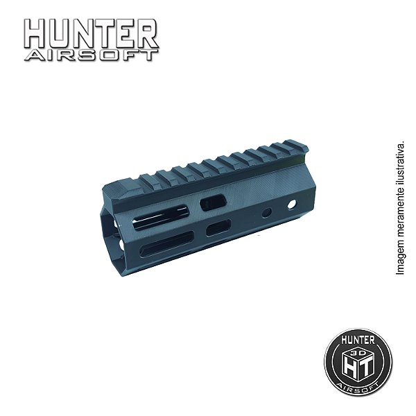 Handguard 5" Picatinny M-lok Airsoft + Barrel Nut - Hunter Airsoft