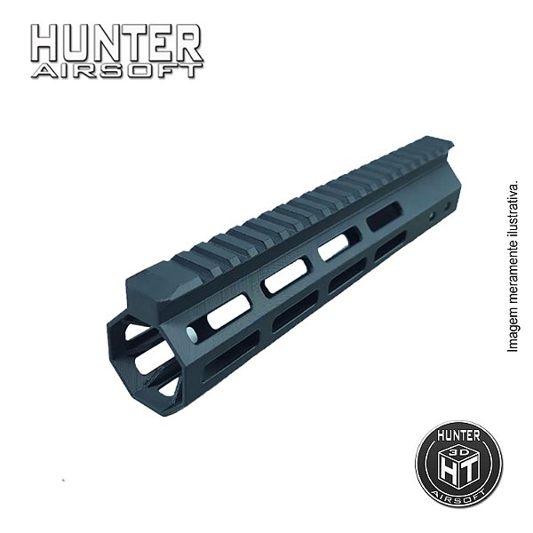 Handguard 9" Picatinny M-lok Airsoft + Barrel Nut - Hunter Airsoft