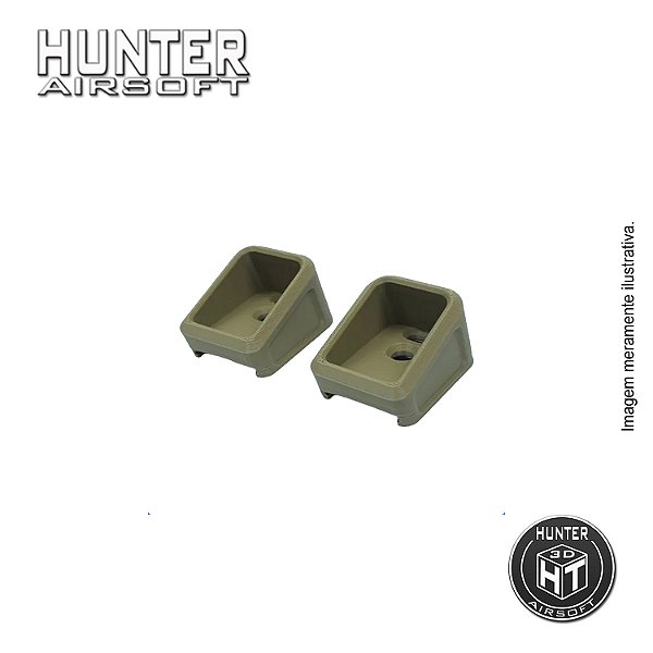 Base Magazine Longa V17/V18 Tan Gbb (2 peças) - Hunter Airsoft