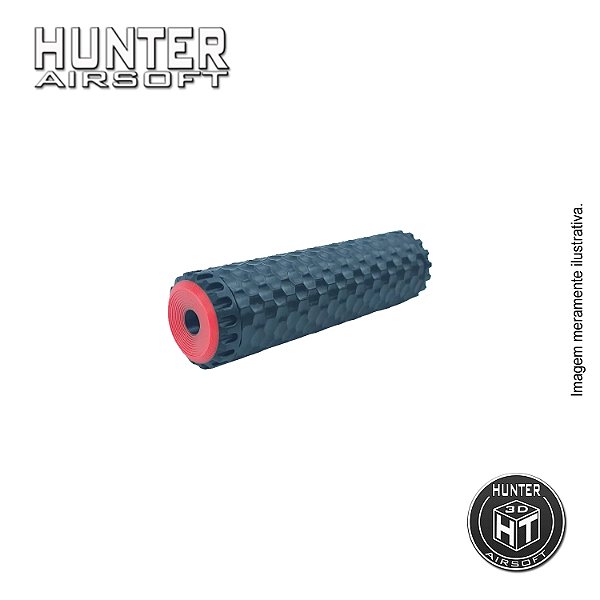 Supressor Colméia 35 x 100mm M4/M16 CCW 14mm 3D - Hunter Airsoft