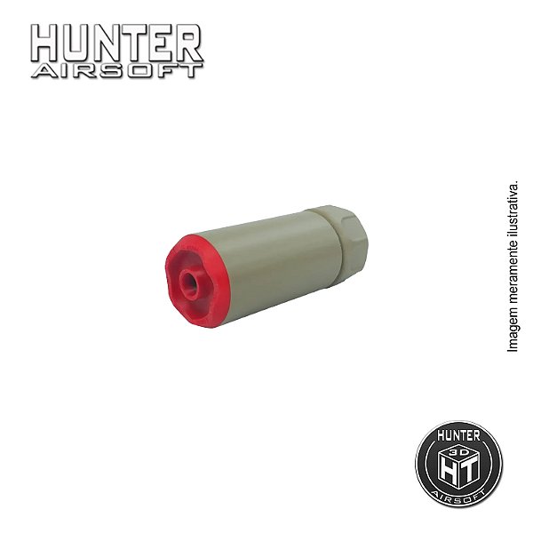 Supressor SOCOM 43x100mm M4/M16 Airsoft CCW 14mm Tan - Hunter 3D