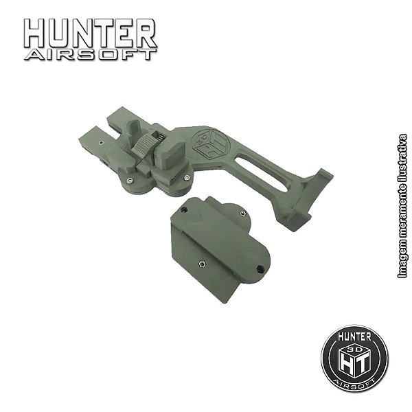Coldre saque rápido destro MK23/SSX23/Saigo Verde - Hunter 3D