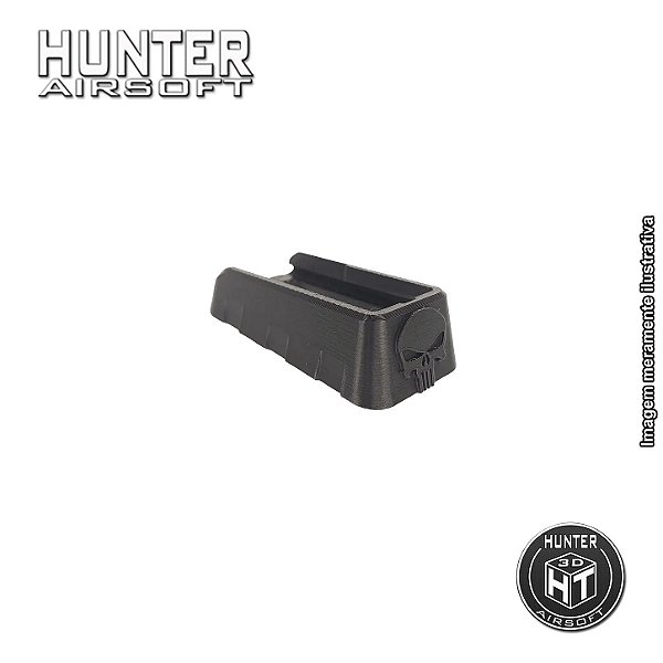 Magwell Punisher longo M4 Neptune Rossi Airsoft Preto - Hunter 3D