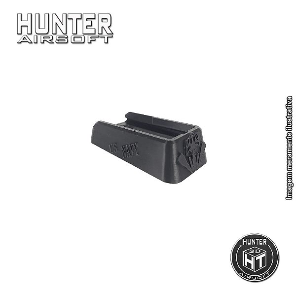 Magwell Frogman longo M4 Neptune Rossi Airsoft Preto - Hunter 3D