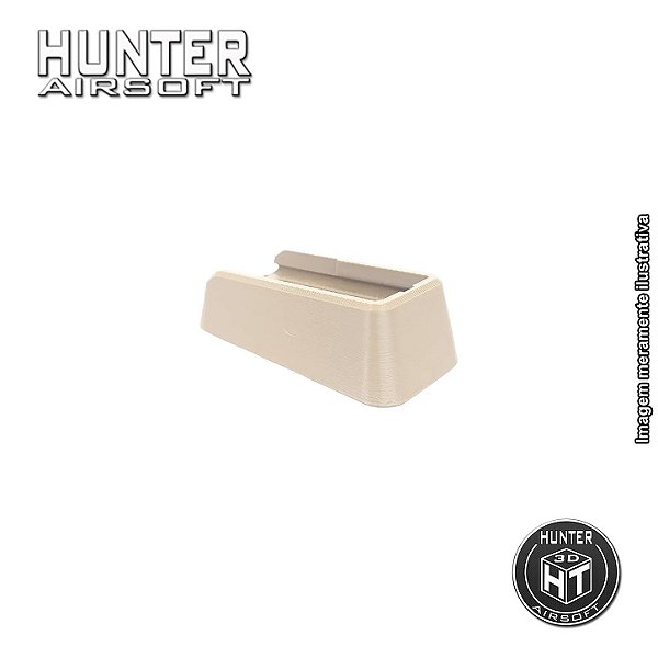Magwell Hunter longo M4 Neptune Rossi Airsoft Tan - Hunter 3D