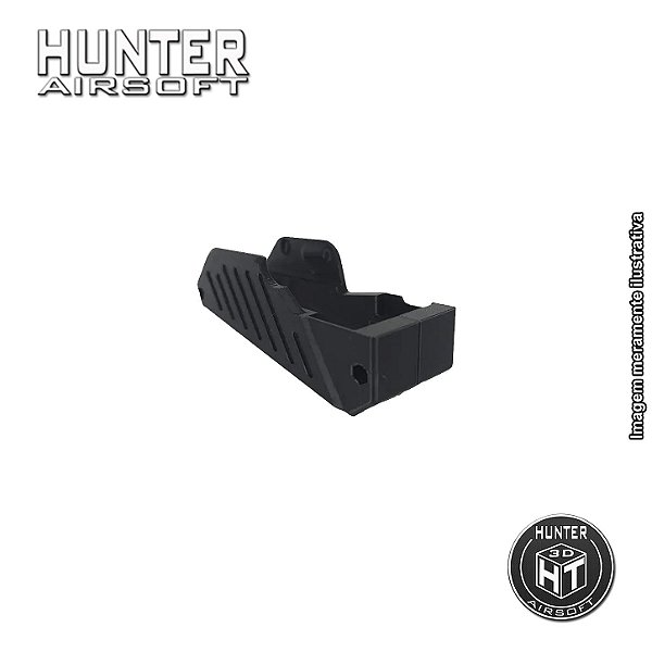 Magwell Hunter AK74 / AK105 Neptune Rossi Airsoft Preto - Hunter 3D