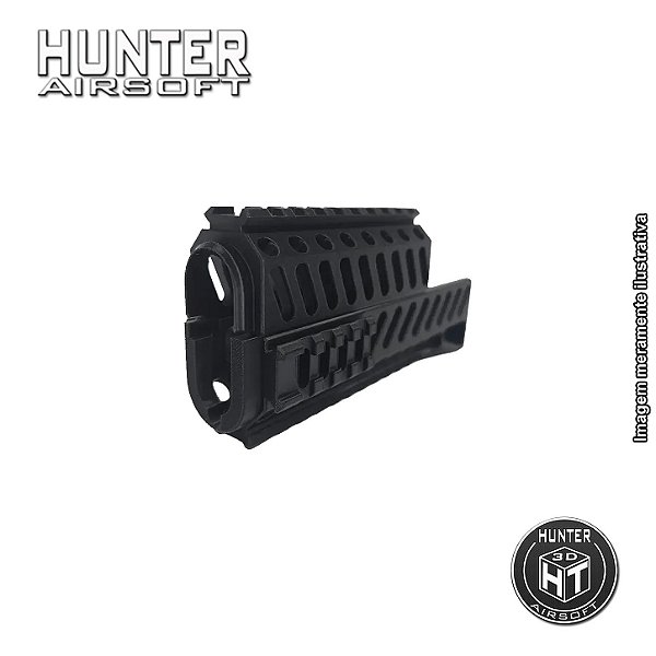 Handguard Zenitco AK74 / AK105 Neptune Rossi Airsoft Preto - Hunter 3D