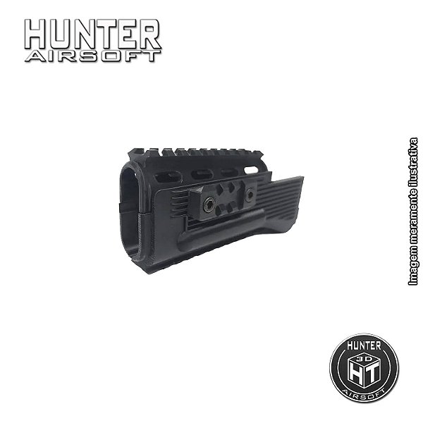 Handguard AK-200 AK74 / AK105 Neptune Rossi Airsoft Preto - Hunter 3D