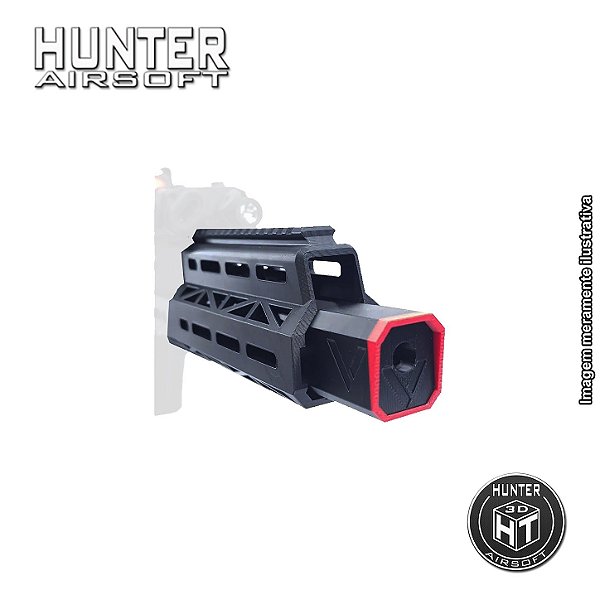 Handguard 9,5” M-Lok Kriss Vector Krytac + Supressor e trilho - Hunter 3D