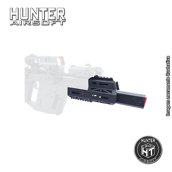 Handguard 7” M-Lok Kriss Vector Krytac + Supressor e trilho - Hunter 3D