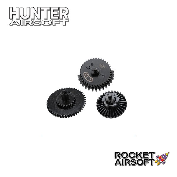 Engrenagens elicoidais 24:1 (100:200) High Torque CNC - Rocket Airsoft