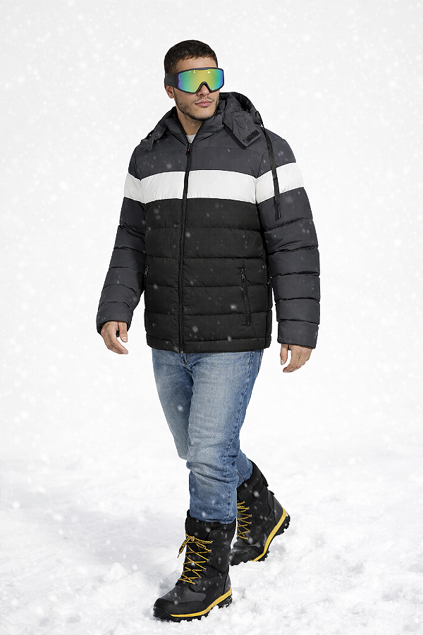 Jaqueta Bobojaco American Traill- Preto e Grafite