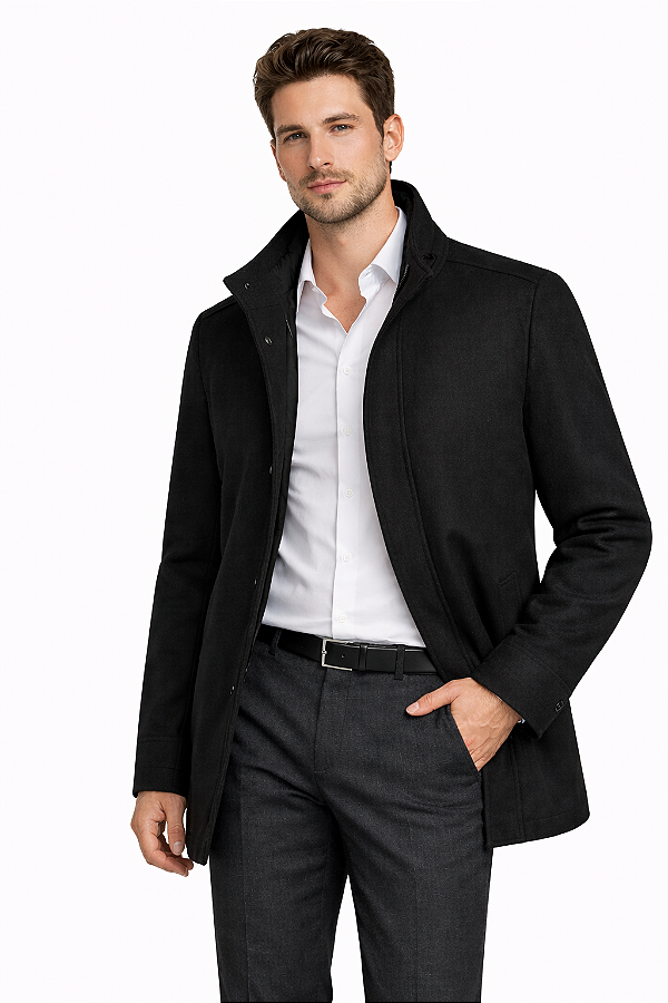 Parka Carcoat lã batida