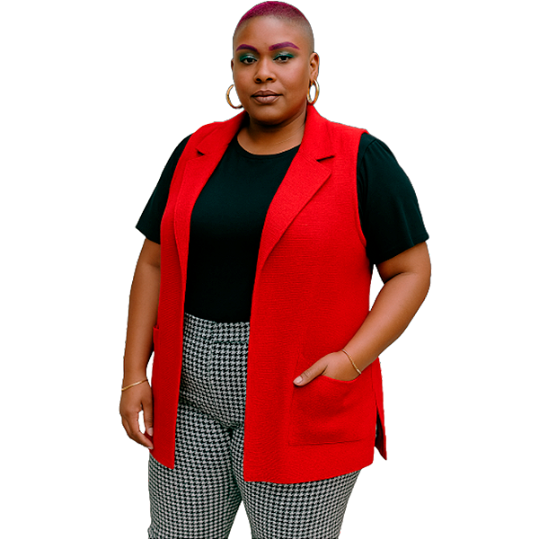 Colete Social Plus Size alfaiataria Tam. 48 malha pesada