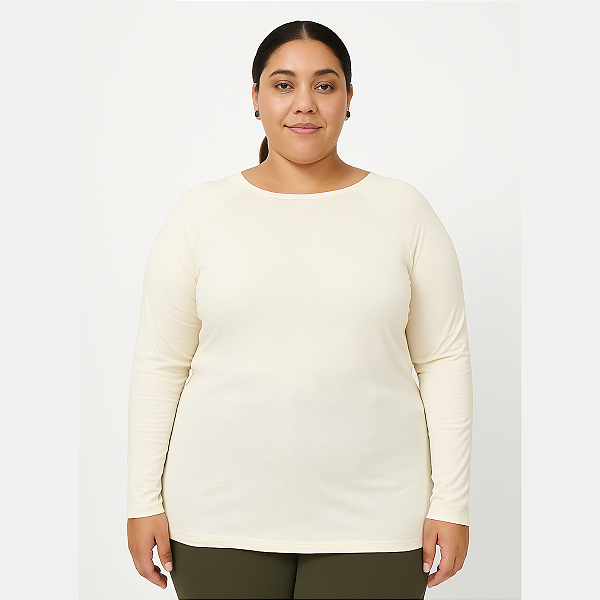Blusa FEMININA PLUS SIZE Manga Longa Malha Detalhe Decote costas COMPRIMENTO ALONGADO TAMANHOS GRANDES DO 44 AO 56