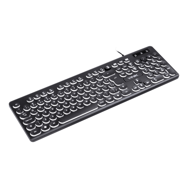 TECLADO CHOCOLATE SLIM LED BRANCO 1.8 MT USB - TC200