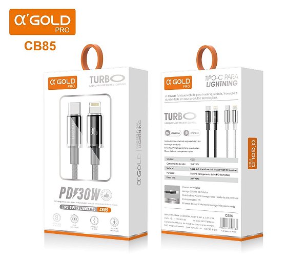 CABO USB-C PARA IPHONE LIGHTINING GOLD CB85