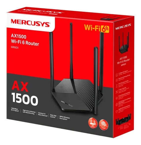 ROTEADOR MERCUSYS AX1500 MR60X WIFI 6