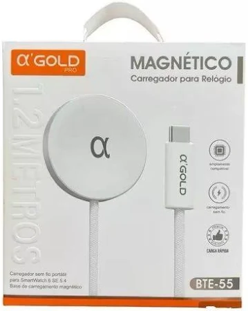 CARREGADOR PORTATIL PARA SMARTWATCH GOLD BTE-55