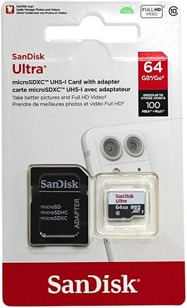 CARTAO M.SD SANDISK 64GB ULT MICROSDHC