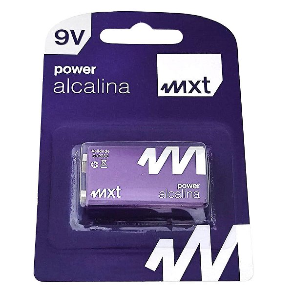 BATERIA MXT ALCALINA 9V