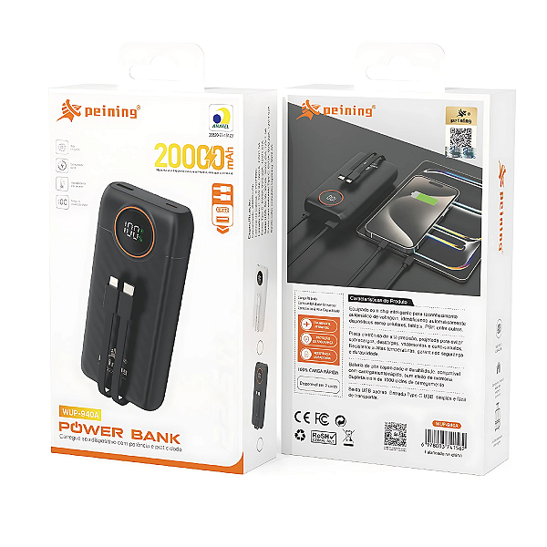 POWERBANK 20.000MAH PEINING WUP-940A