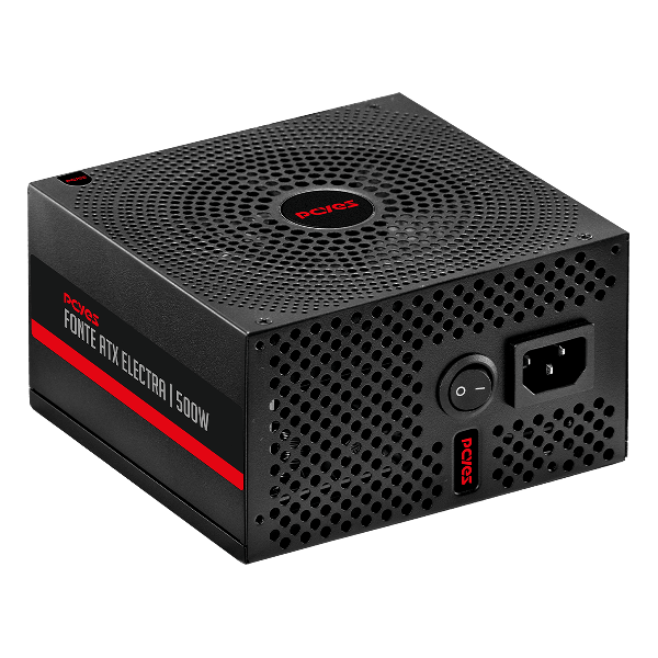 FONTE ATX PCYES ELECTRA 500W PFC ATIVO - ELEC500W