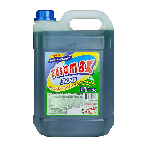 Desinfetante Perfumado 300 Ação Bactericida 5L Desomax