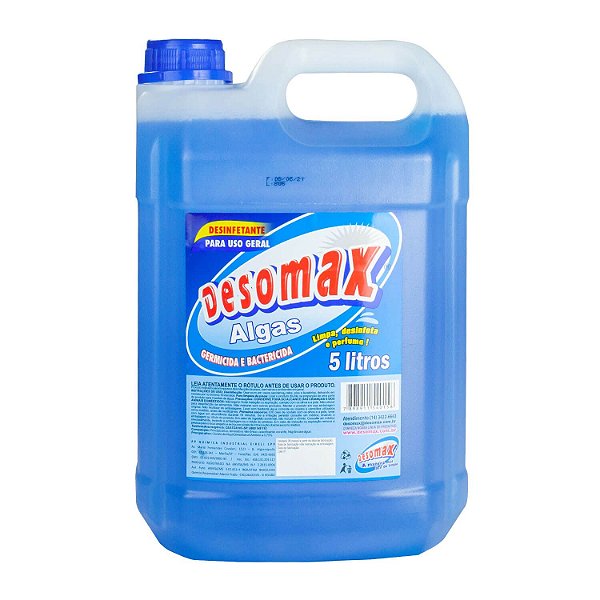 Desinfetante Perfumado Algas Ação Bactericida 5L Desomax