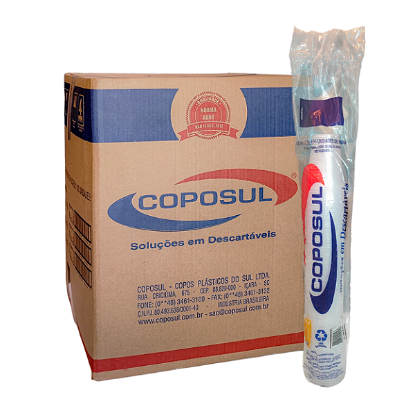 Copo Descartável 180ml PS Translúcido • Coposul