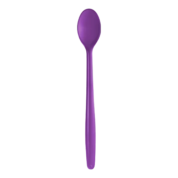 Colher Descartável Longa Roxa para Açaí • Strawplast