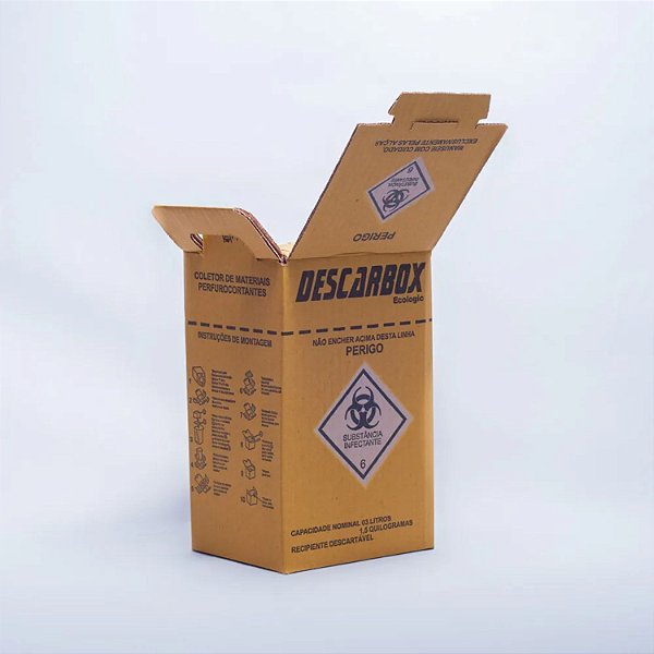 Coletor de Material Perfurocortante 3L Ecologic Descarbox