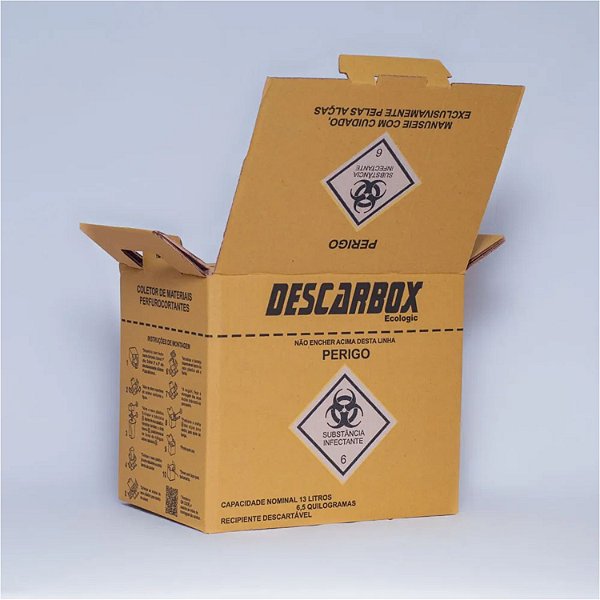 Coletor de Material Perfurocortante 13L Ecologic Descarbox