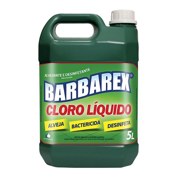 Cloro Líquido Bactericida 5L Barbarex